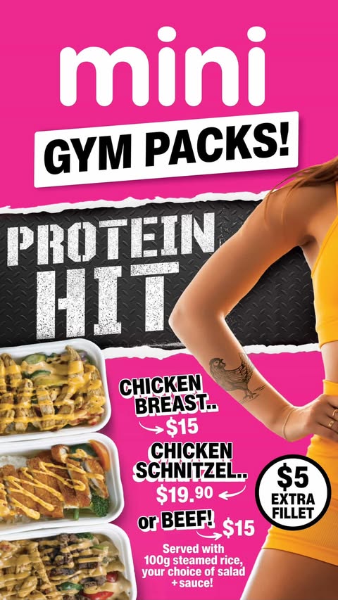 Putney Charcoal Mini Gym Packs poster, pink